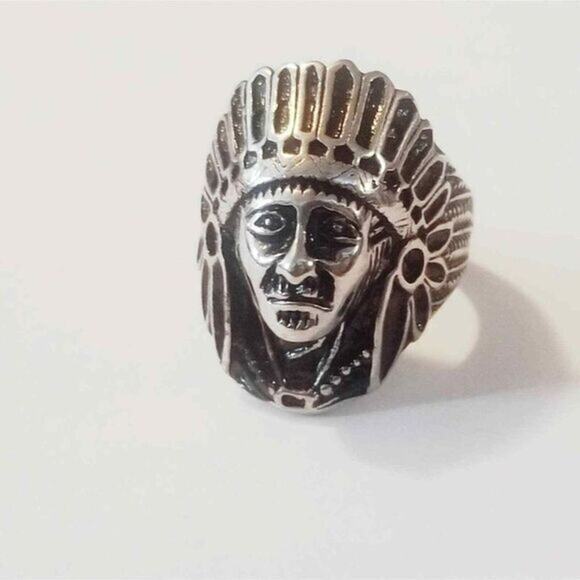 New stainless steel Indian ring size 14 - Picture 4 of 4